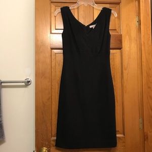 Banana Republic Black Sleeveless Wool Dress